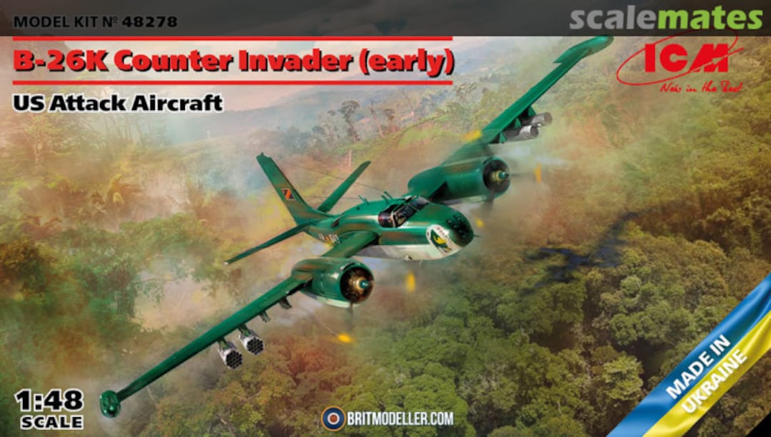 Boxart B-26K Counter Invader (early) 48278 ICM