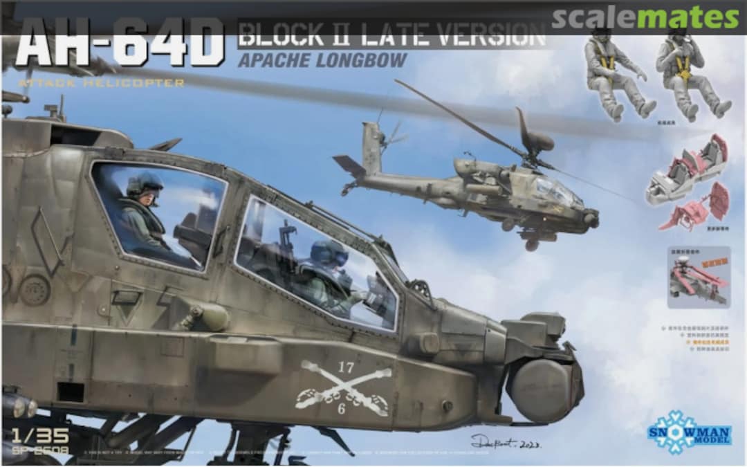 Boxart AH-64D Apache Longbow Block II Late Version SP-2608 Snowman Model