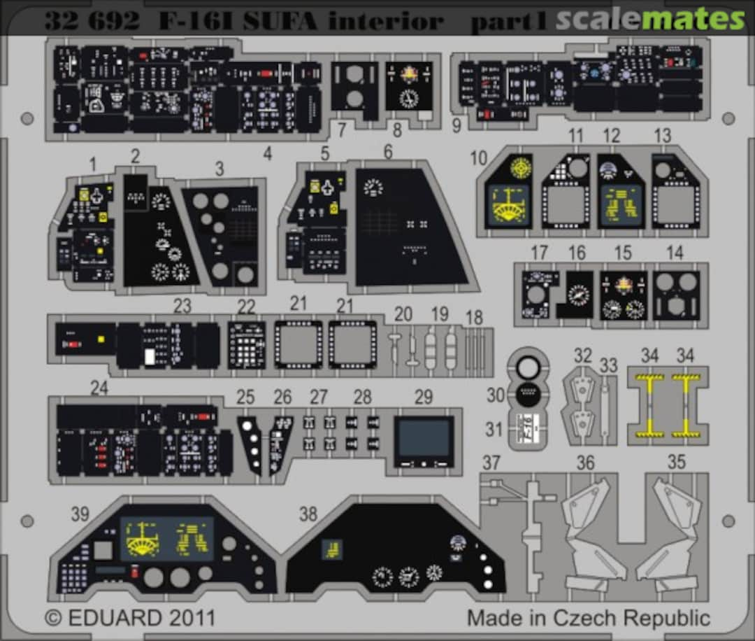 Boxart F-16I SUFA interior S.A. 32692 Eduard