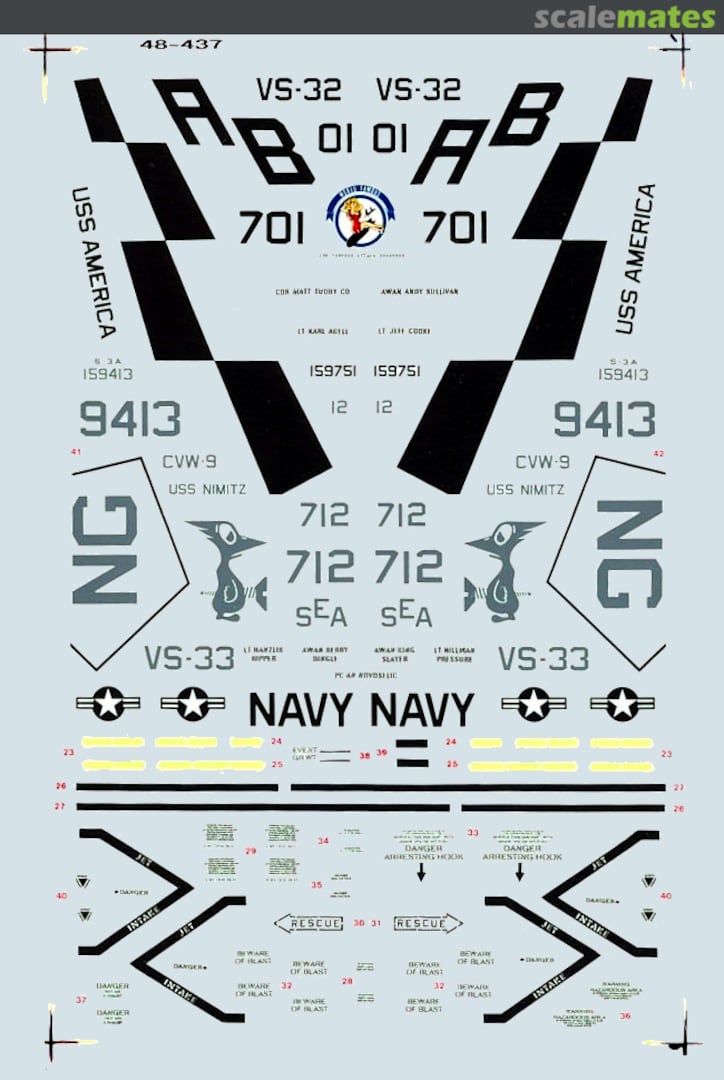 Boxart Lo Viz S-3A/B Vikings 48-0437 SuperScale International