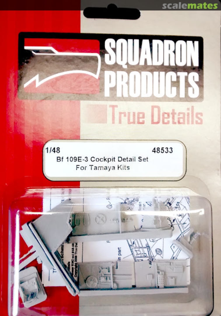 Boxart Bf109E-3 Cockpit Detail Set 48533 True Details