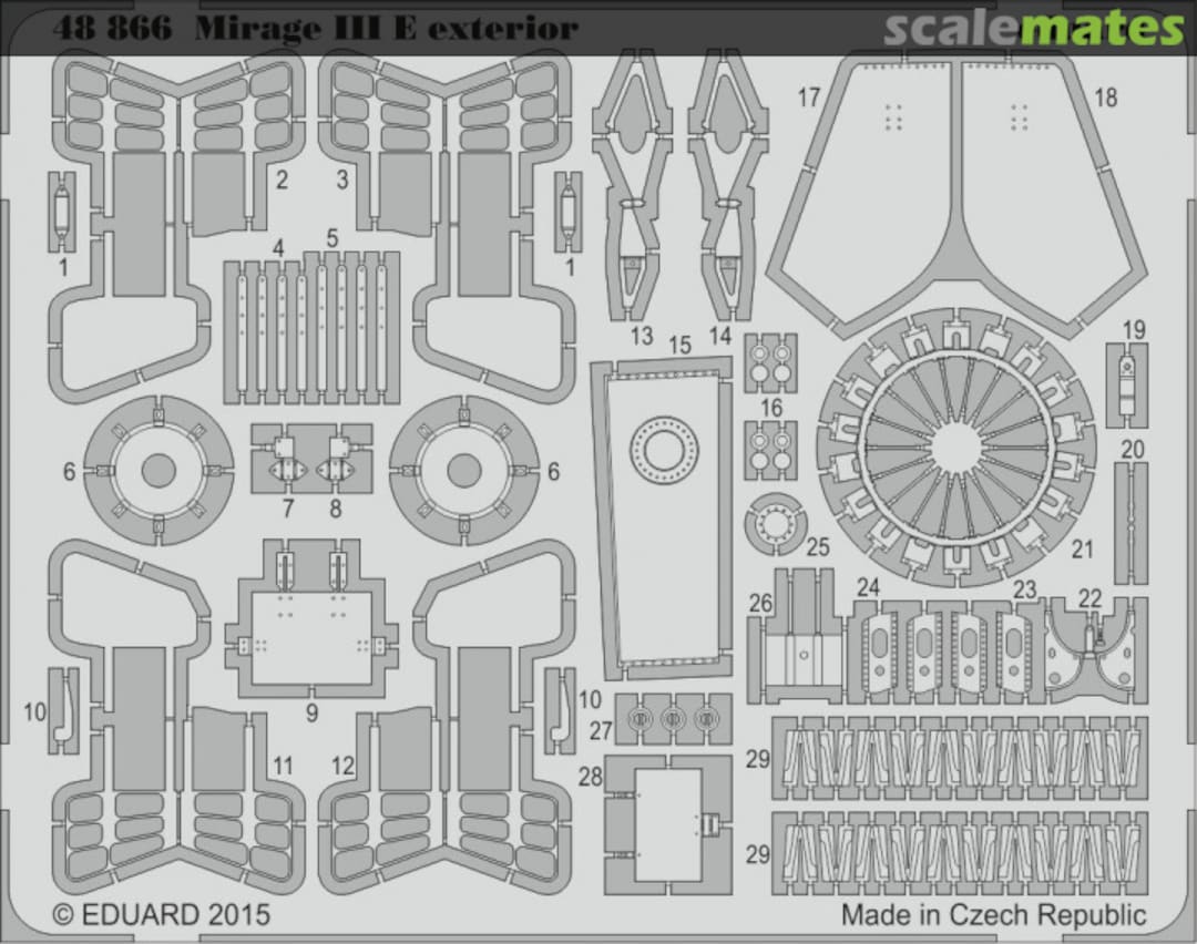 Boxart Mirage III E exterior 48866 Eduard
