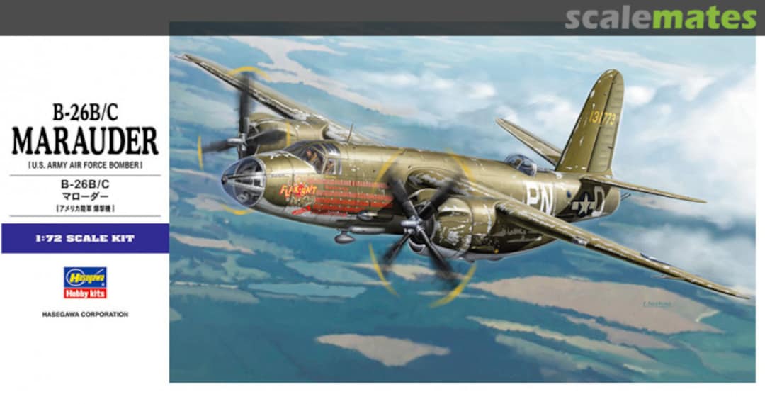 Boxart B-26B/C Marauder 00556 Hasegawa