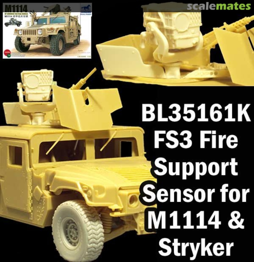 Boxart US FS3 FIRE SUPPORT Sensor for M1114 and Stryker BL35161K Blast Models