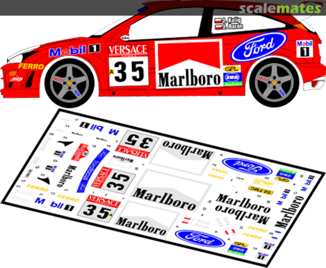 Boxart Ford Focus RS WRC '99 (S8 FMC) "Marlboro" 43063 MF-Zone