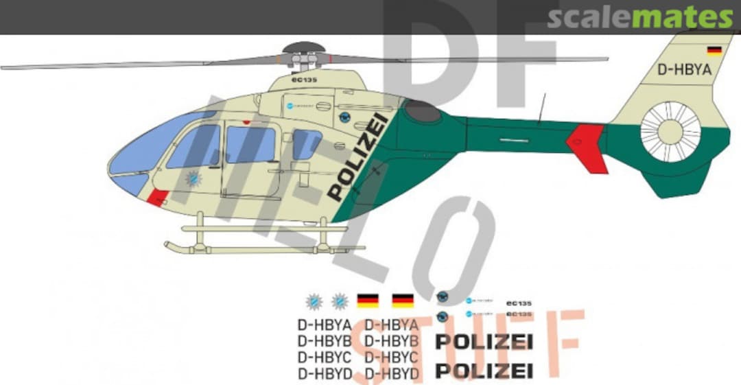 Boxart EC-135 "Polizei Bayern" DF22372 DF HeloStuff