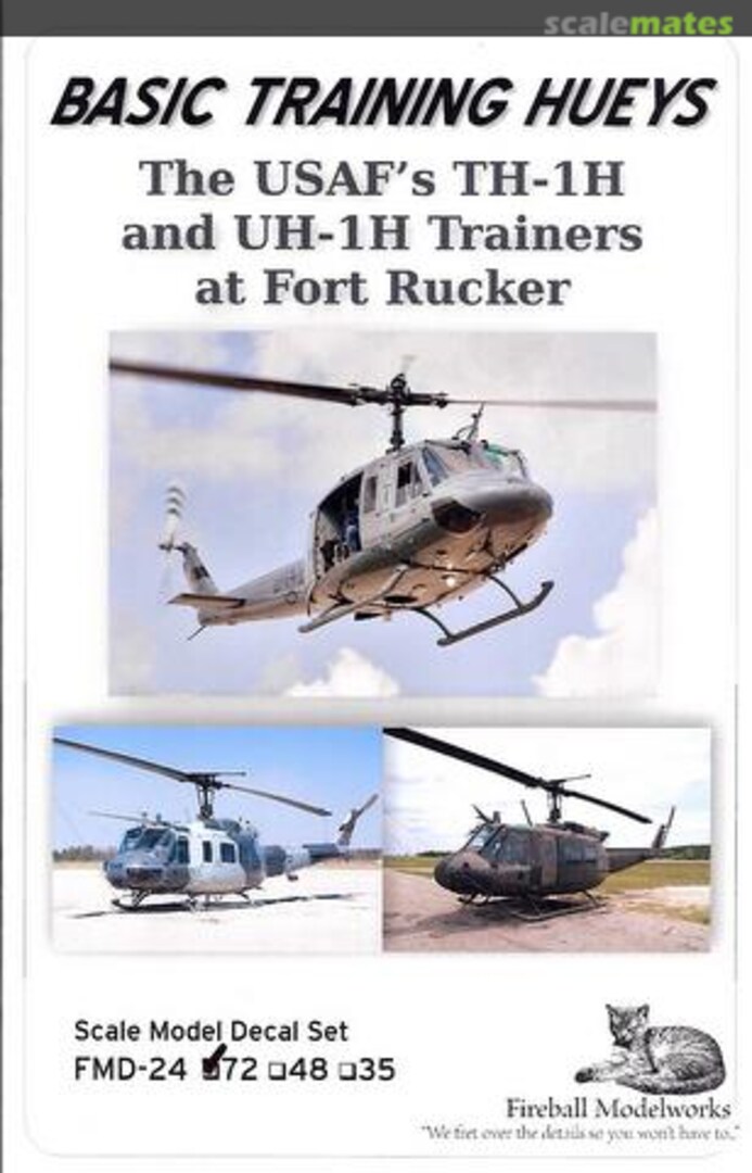 Boxart Bell TH-1H & UH-1H Hueys FMD72-24 Fireball Modelworks