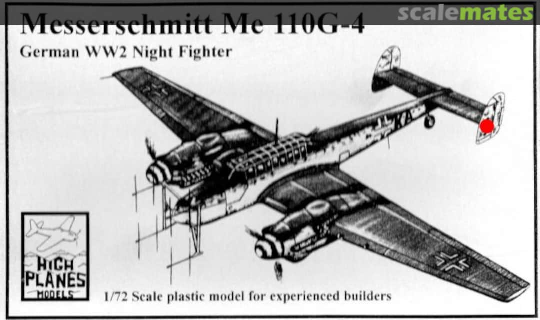 Boxart Messerschmitt Bf 110 G-4 72011 High Planes Models