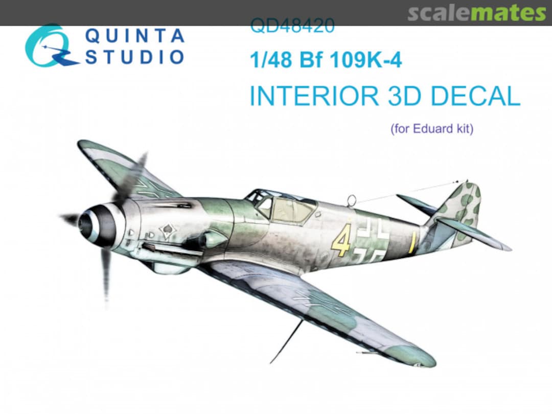 Boxart Bf 109K-4 interior 3D decals QD48420 Quinta Studio