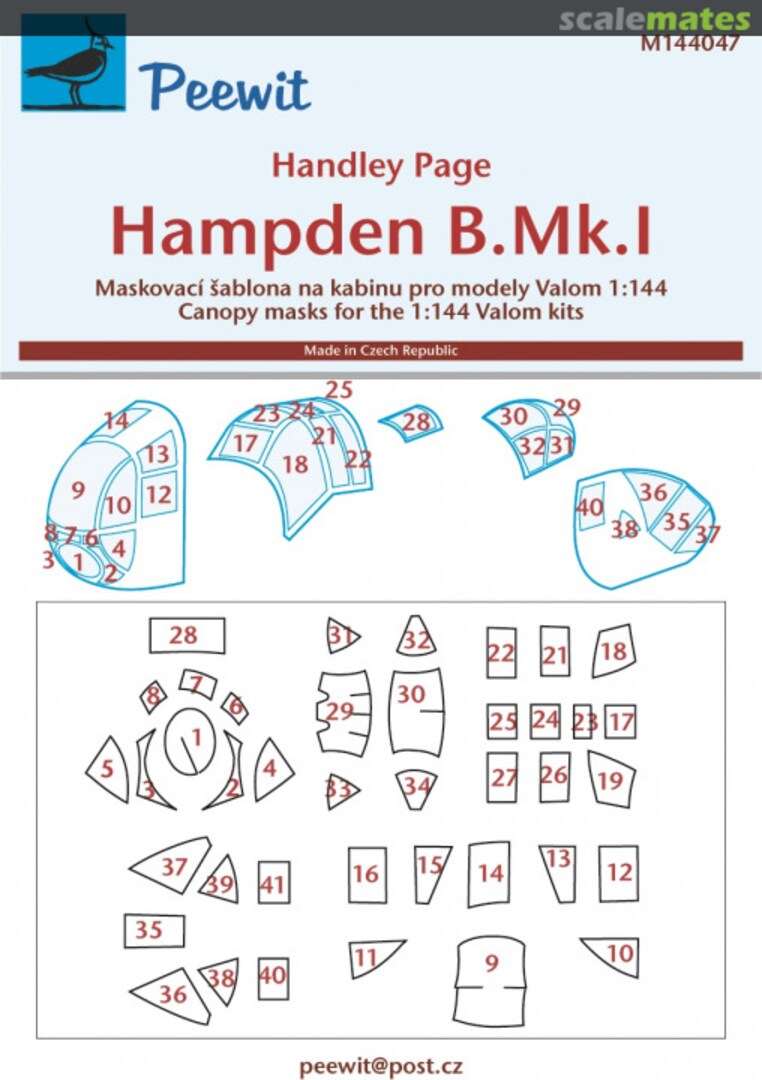 Boxart Handley Page Hampden B.Mk.I M144047 Peewit