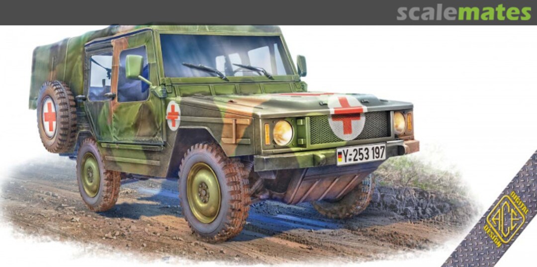 Boxart 0,5t Light truck 4x4 Iltis SAN w/medical mission kit 35103 ACE