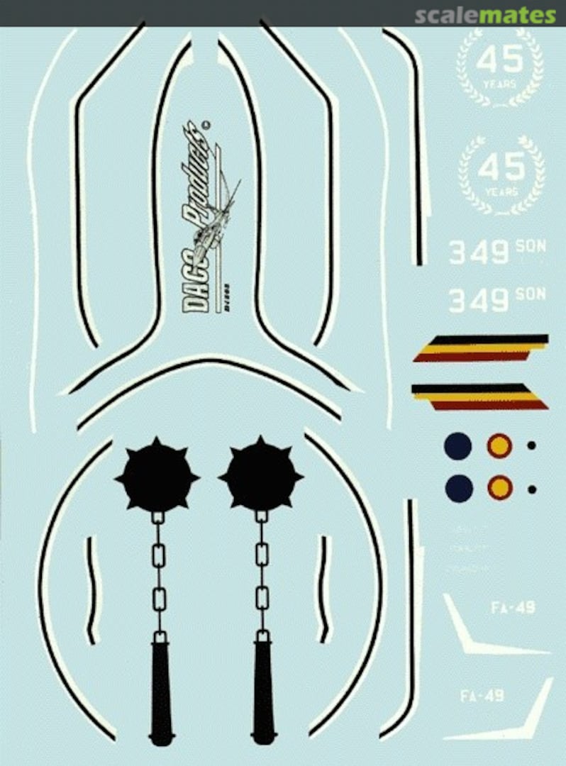 Boxart 349 Sqn F-16 FA-49 "Blue Falcon" DCD4808 Daco Products