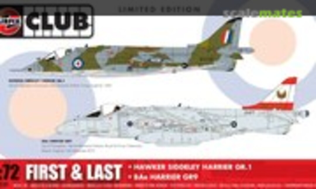 1:72 First &amp; Last - Hawker Siddeley Harrier GR.1 &amp; BAe Harrier GR9 (Airfix A73009)