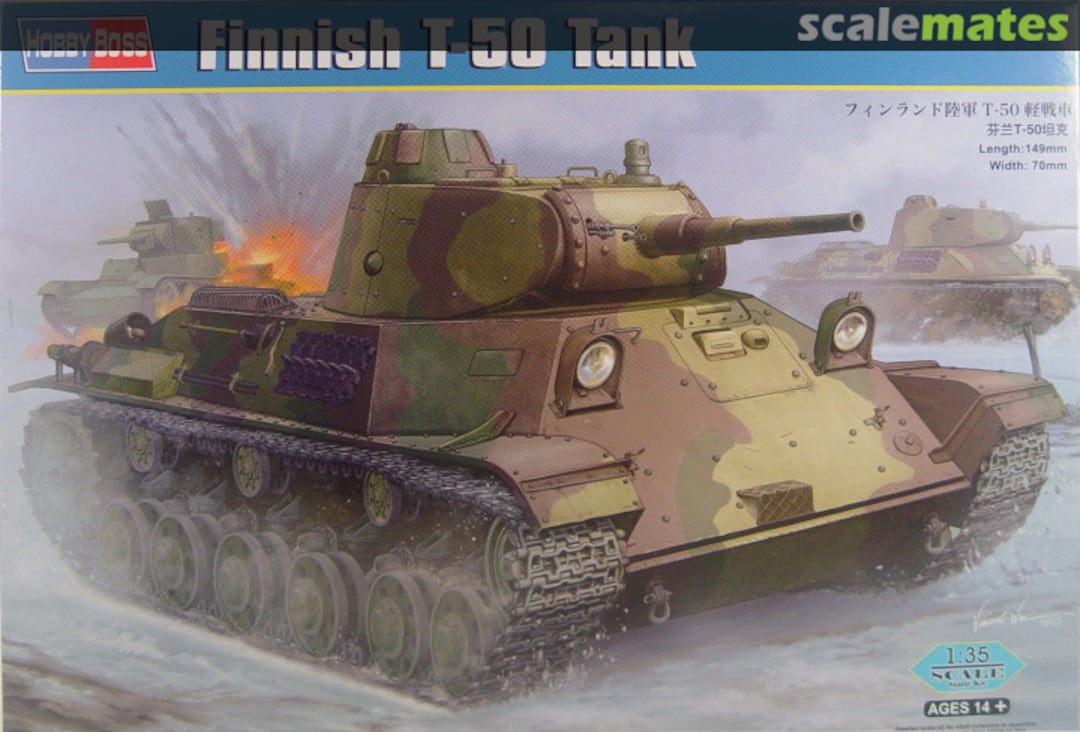 Boxart T-50 Tank 83828 HobbyBoss