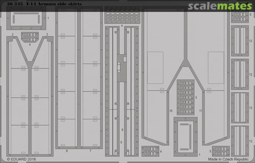 Boxart T-14 Armata side skirts 36345 Eduard