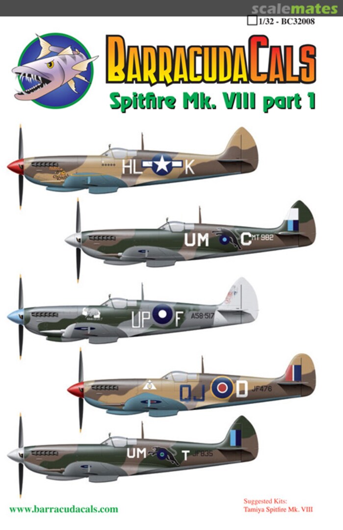 Boxart Spitfire Mk.VIII Part 1 BC32008 Barracuda Studios