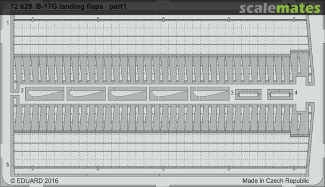 Boxart B-17G landing flaps 72629 Eduard