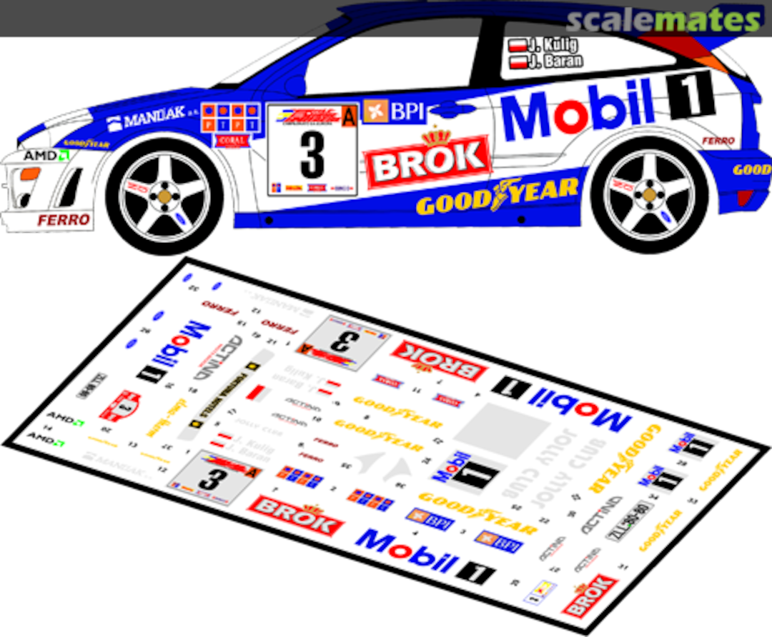 Boxart Ford Focus RS WRC '99 (ZLL 88-80) "Mobil 1" 43062 MF-Zone