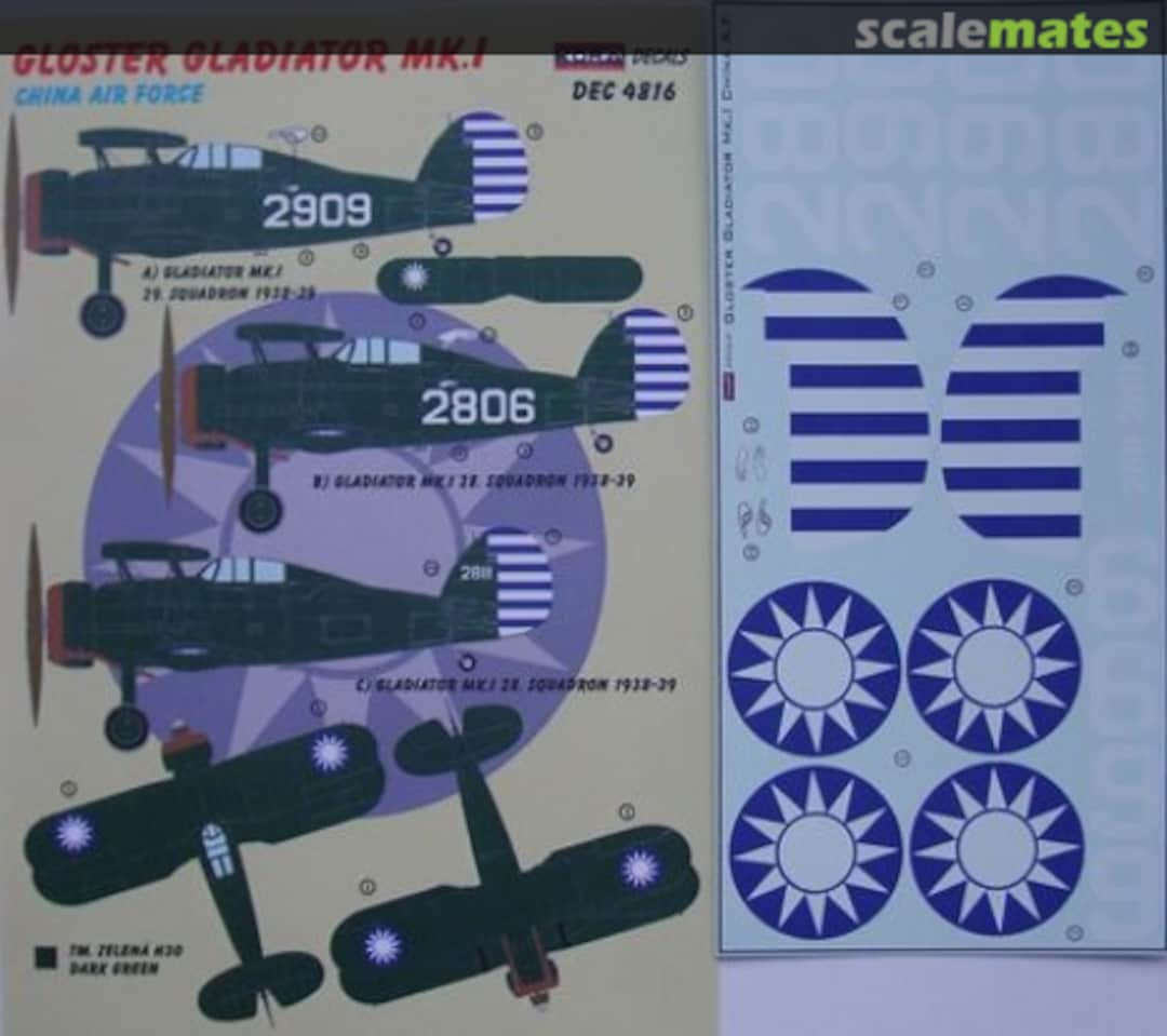 Boxart Gloster Gladiator MK.I DEC4816 Kora Models