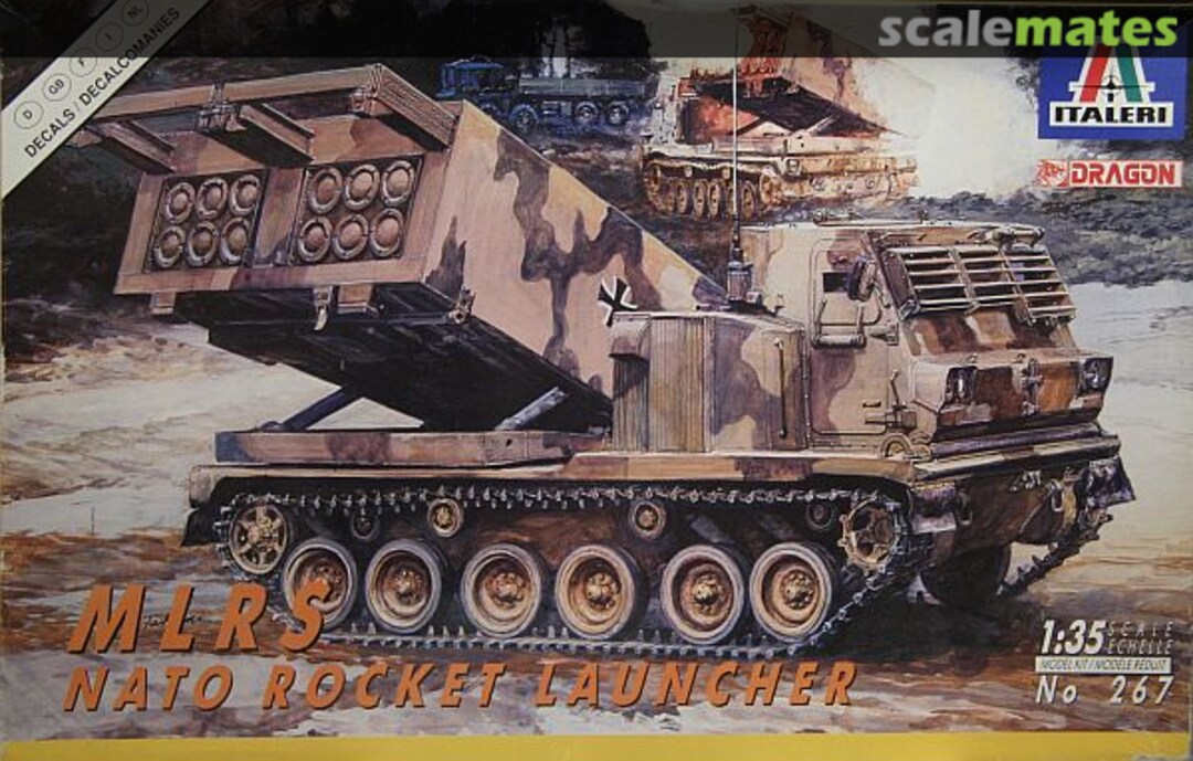 Boxart MLRS Nato Rocket Launcher 267 Italeri