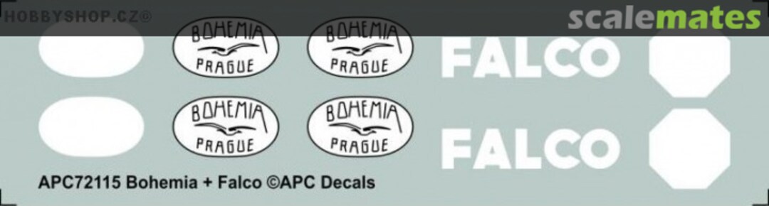 Contents Soukromé stíhačky (Private Fighters) APC72115 APC Decals