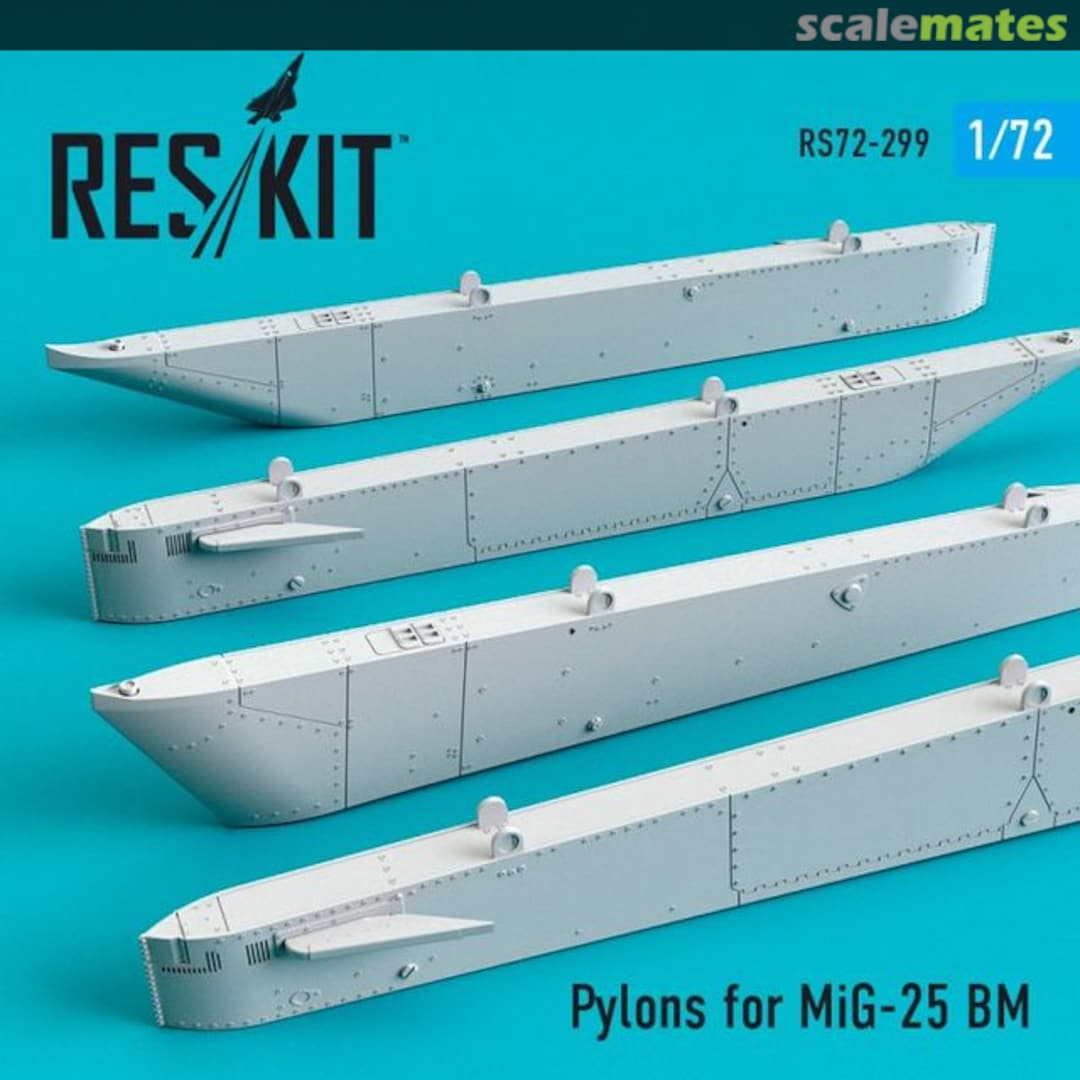 Boxart Pylons for MiG-25BM RS72-0299 ResKit