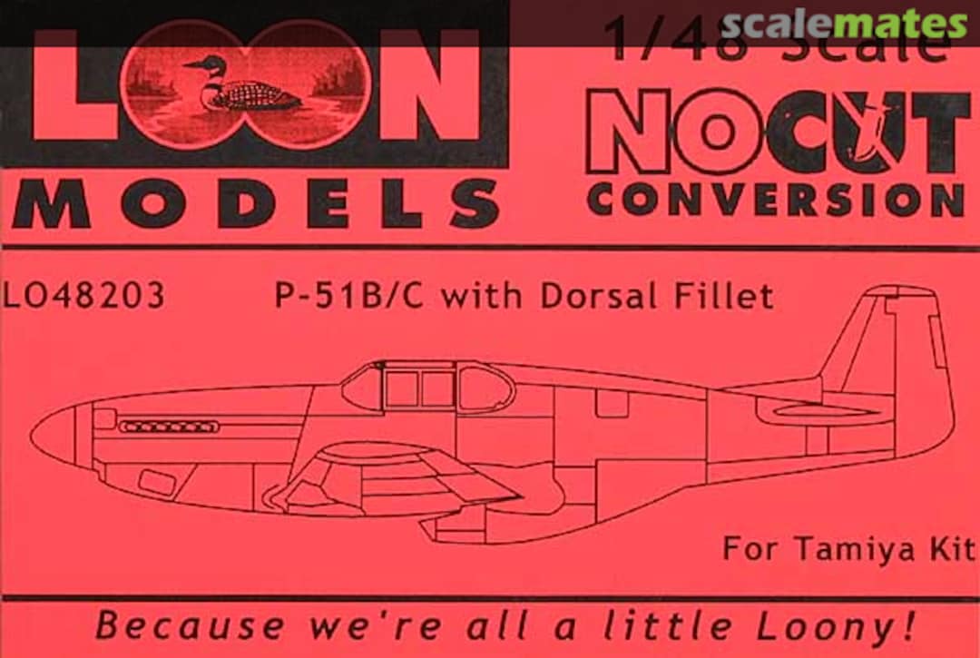 Boxart P-51 B/C with Dorsal Fillet LO48203 Loon Models