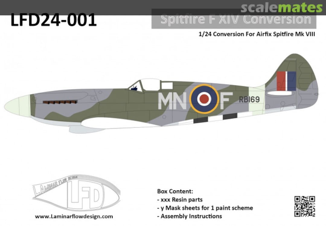 Boxart Spitfire F XIV Conversion LFD24-001 Laminar Flow Design