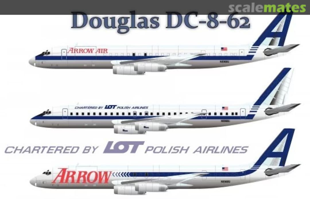 Boxart Douglas DC-8-62 LOT/Arrow Air D144-16 Karaya