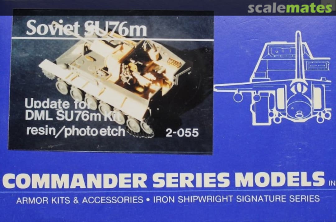 Boxart Soviet SU-76K Update Set 2-055 Commander Series Models