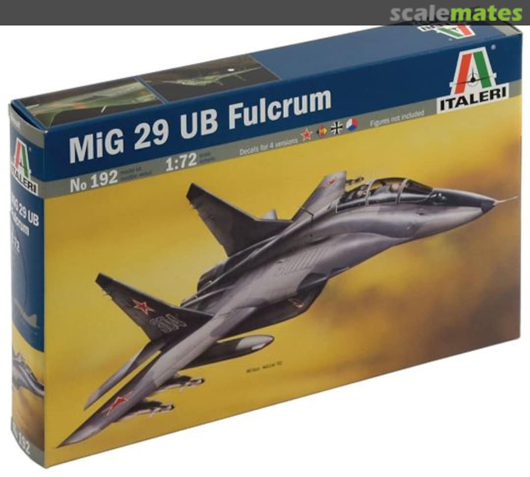 Boxart MiG 29 UB Fulcrum 192 Italeri