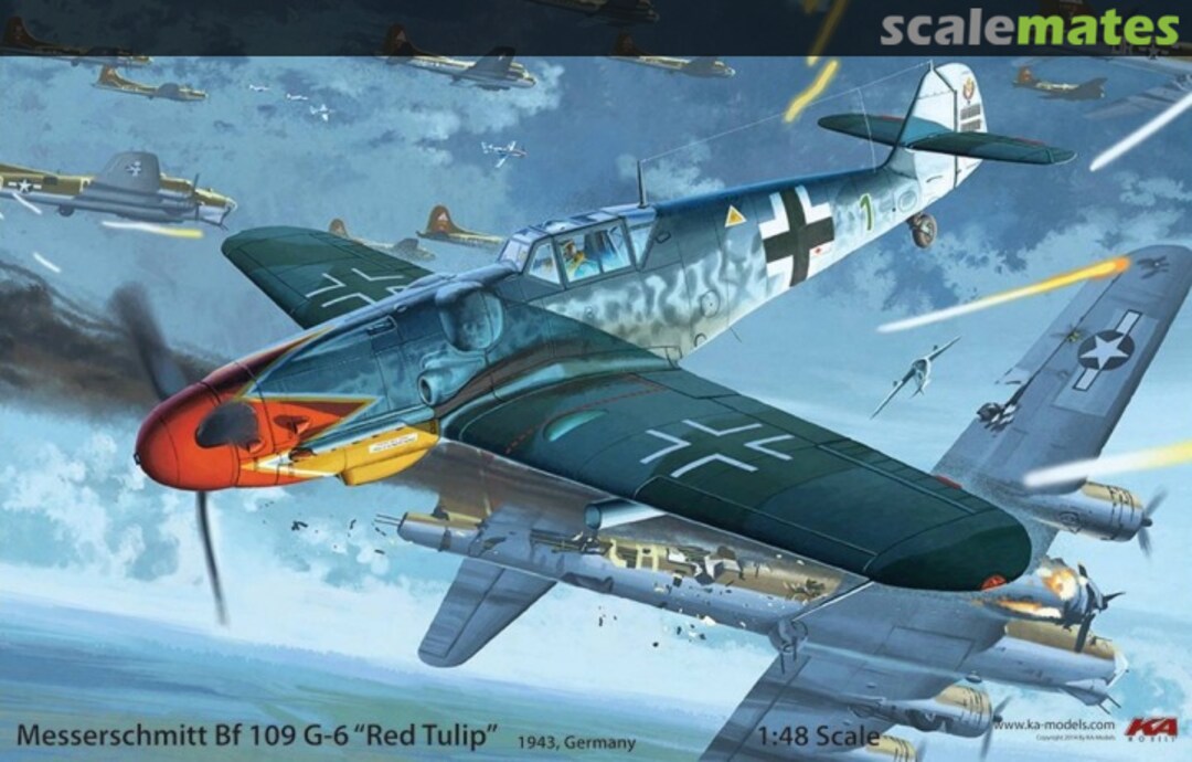 Boxart Messerschmitt Bf 109G-6 "Red Tulip" KP-48001A KA Models