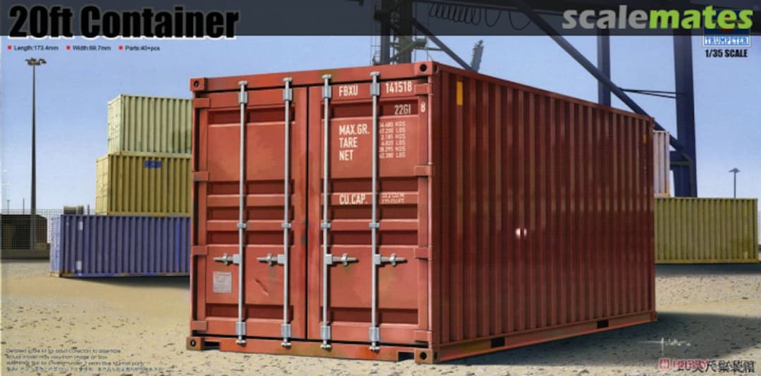 Boxart 20ft Container 01029 Trumpeter