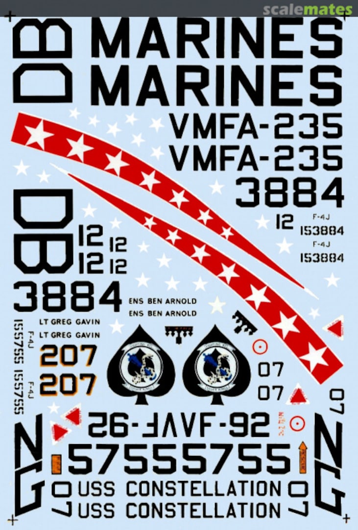 Boxart Navy & Marine F-4J 32-0028 Microscale