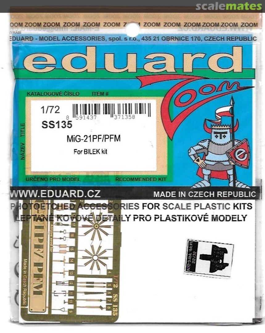 Boxart MiG-21PF/PFM SS135 Eduard