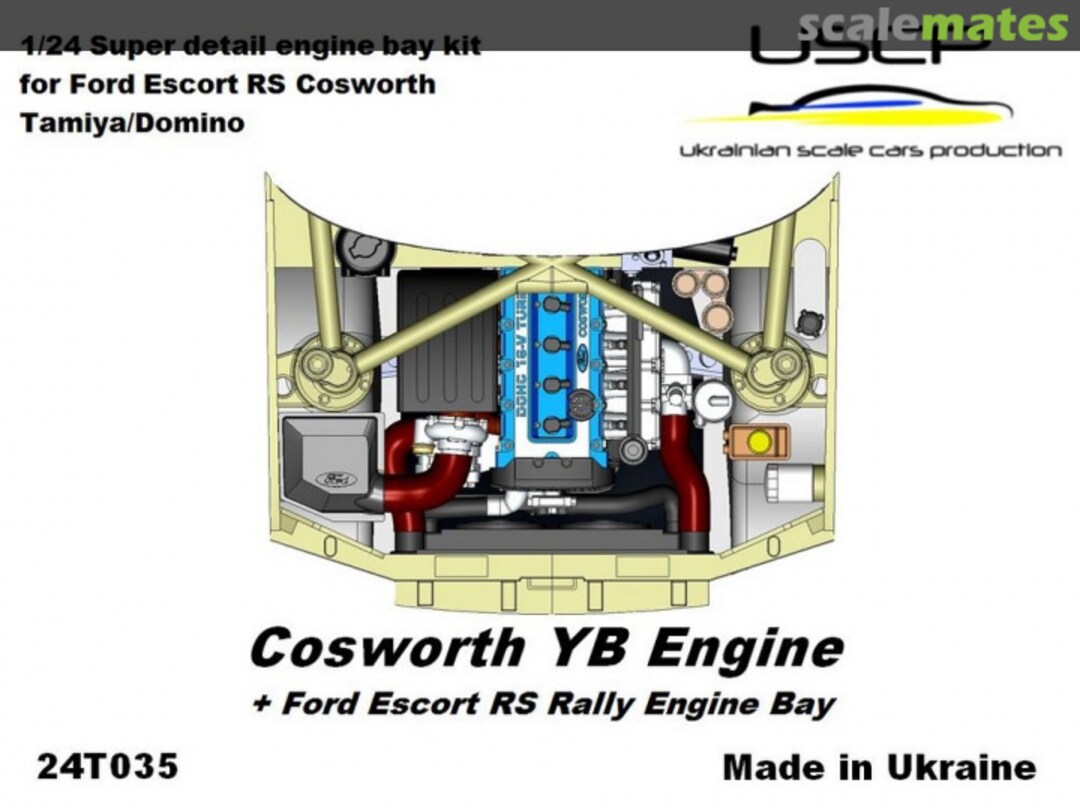 Boxart Cosworth YB Engine + Escort RS Engine Bay Super Detail Set 24T035 USCP