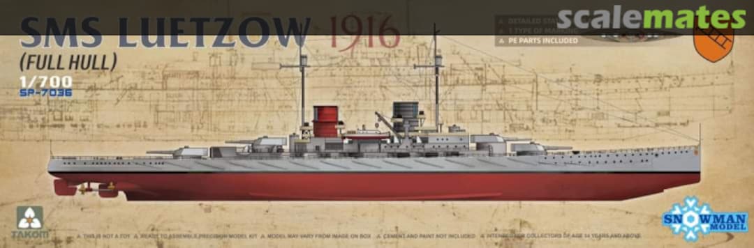 Boxart SMS Luetzow 1916 SP-7036 Takom