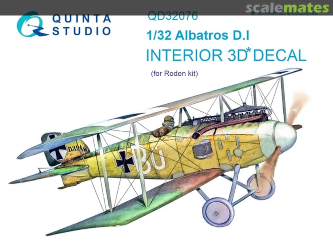 Boxart Albatros D.I interior 3D decal QD32076 Quinta Studio