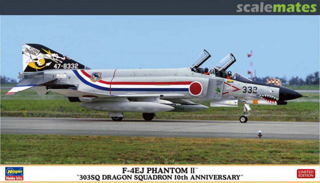 Boxart F-4EJ Phantom II '303SQ Dragon Squadron 10th Anniversary' 02405 Hasegawa