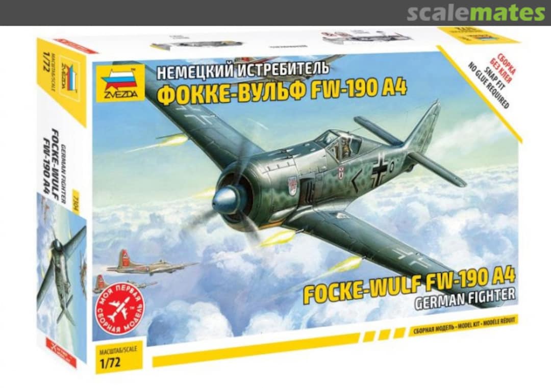 Boxart Focke-Wulf Fw-190 A4 7304 Zvezda