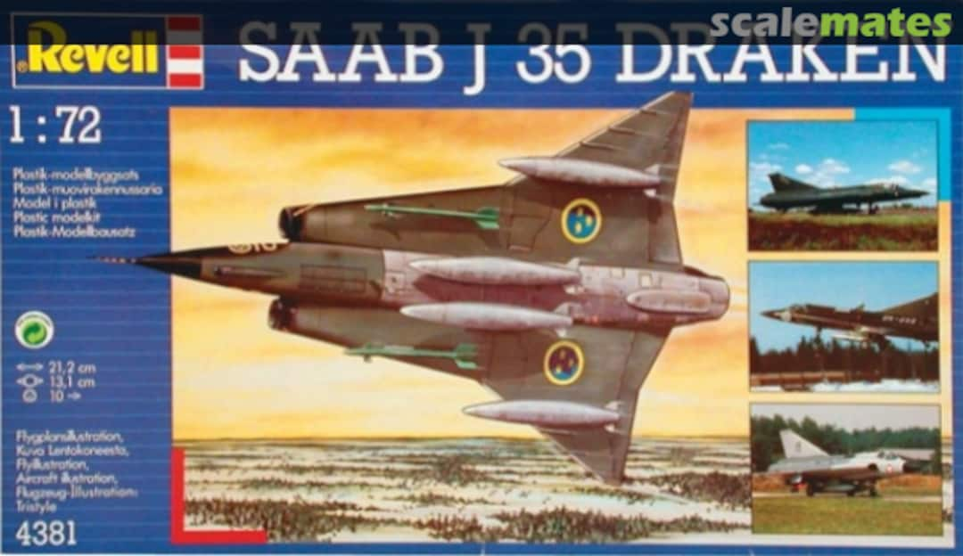 Boxart Saab J 35 Draken 4381 Revell