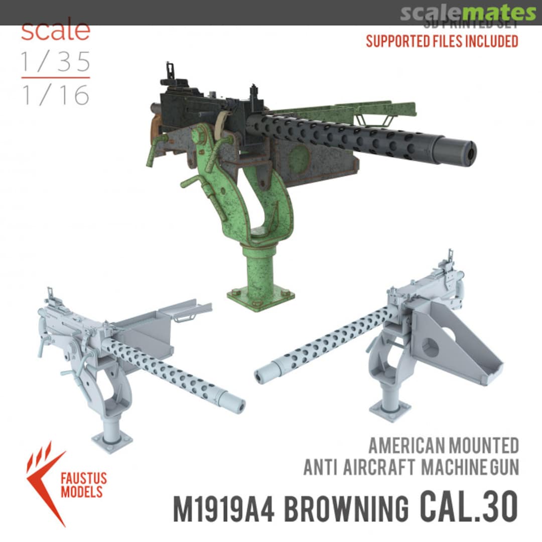 Boxart M1919A4 Browning Cal.30 American Machine Gun CAL30 Faustus Models