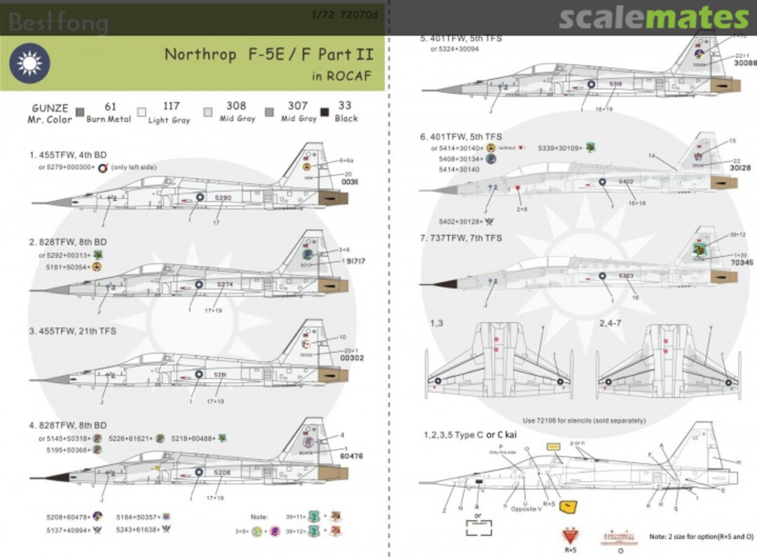 Boxart F-5E/F in ROCAF Part.2 72070 Bestfong