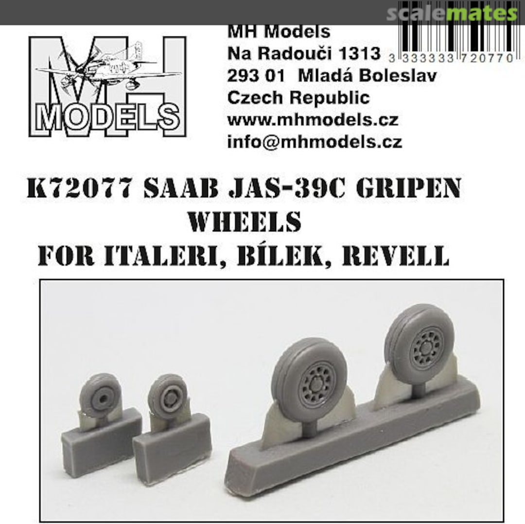 Boxart JAS-39C Gripen Wheels K72077 MH Models