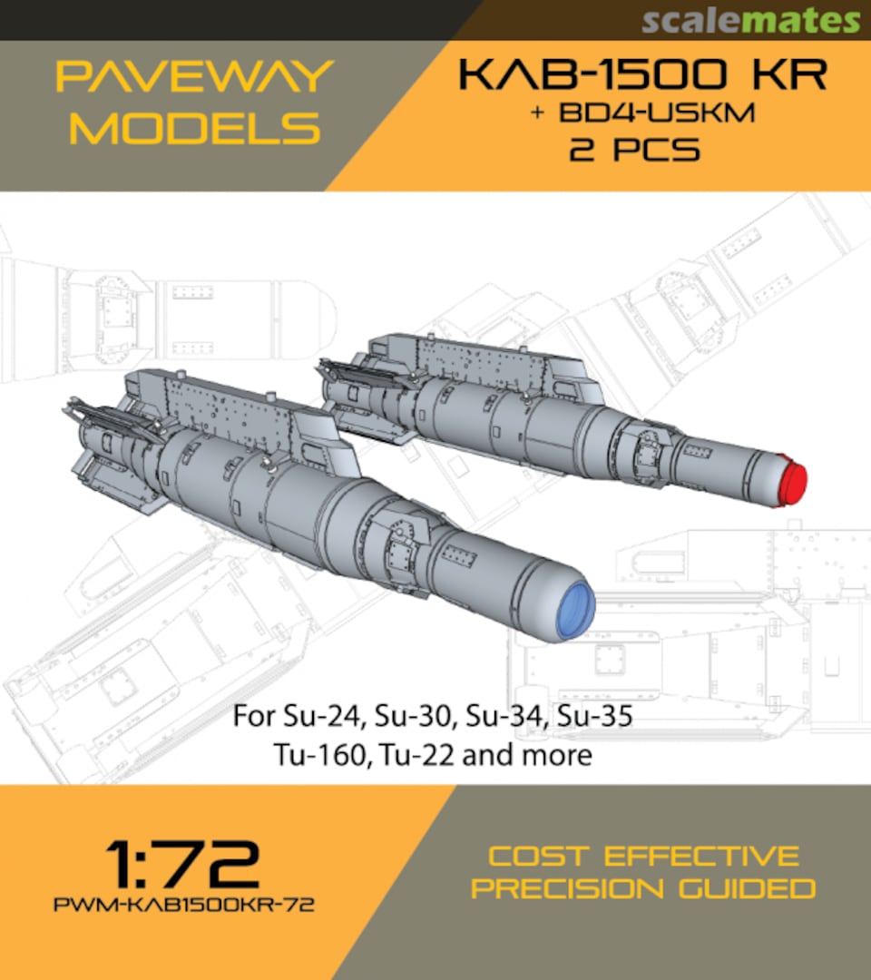 Boxart KAB-1500 KR + BD4-USKM PWM-KAB1500KR-72 Paveway Models