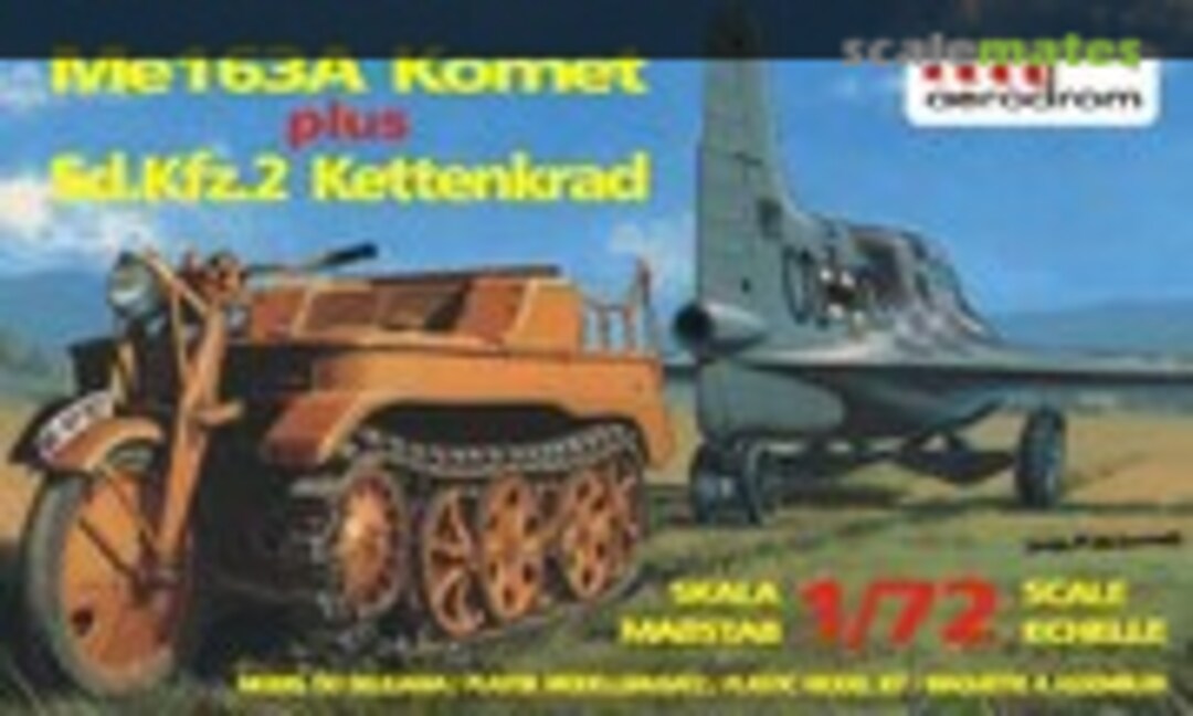 1:72 Me163A Komet plus Sd.Kfz.2 Kettenkrad (Aerodrom EP-06)