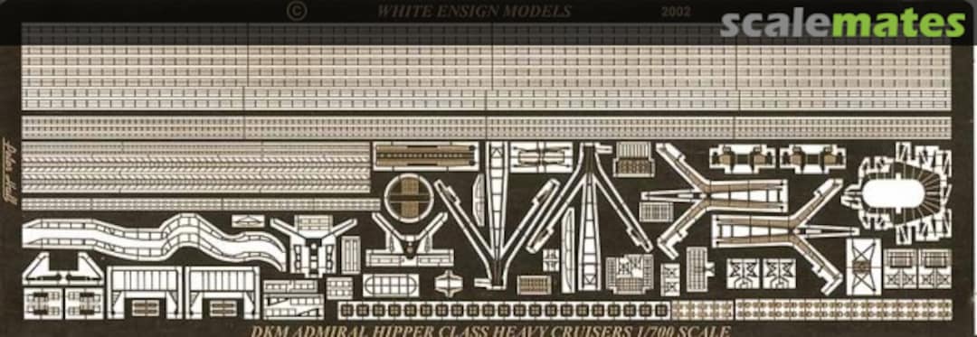 Boxart Admiral Hipper Class Cruiser PE 744 White Ensign Models