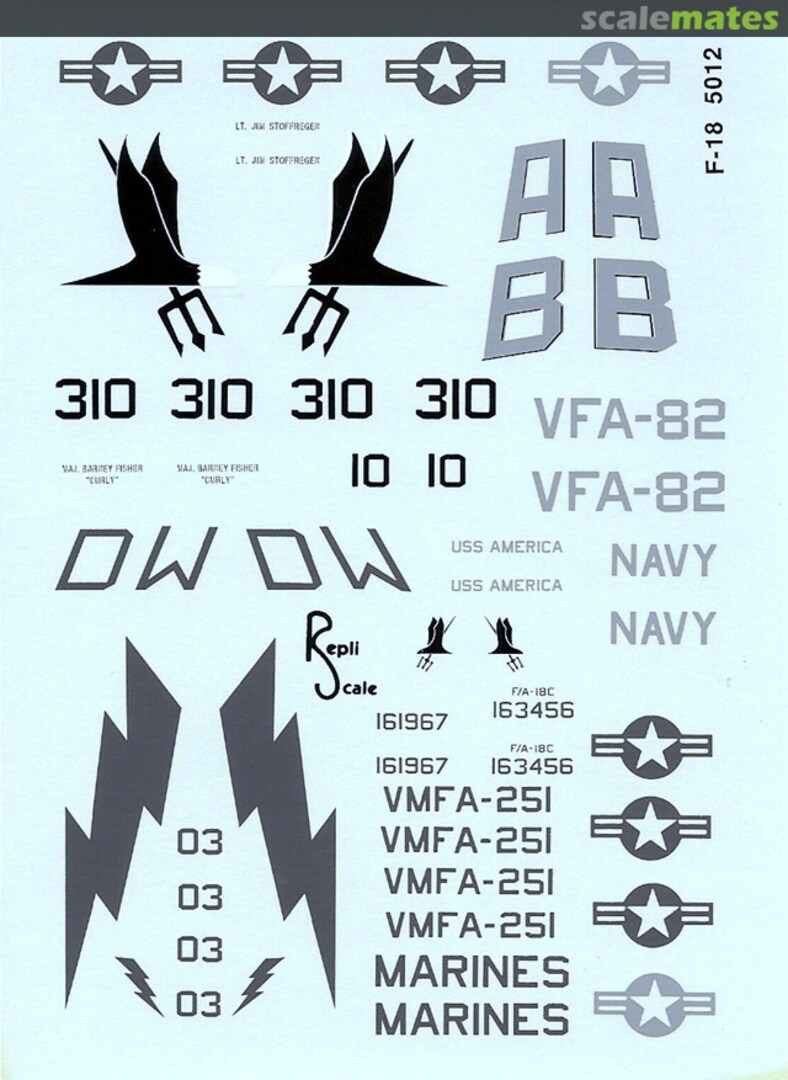 Boxart F-18 Hornet 5013 Repli-scale