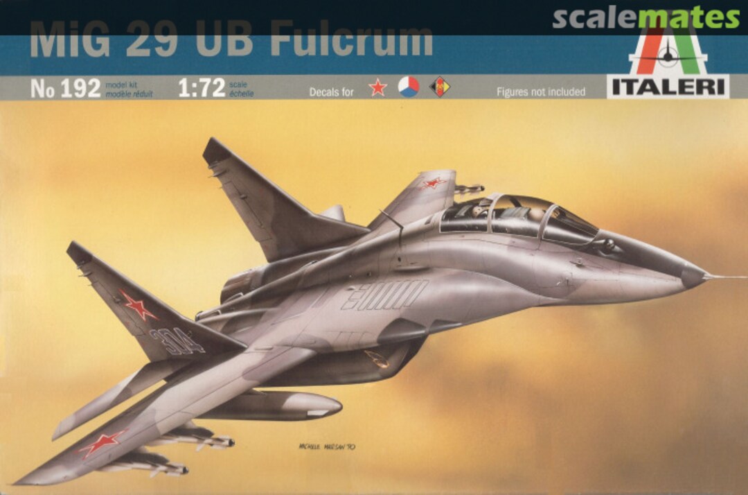 Boxart MiG 29 UB Fulcrum 192 Italeri