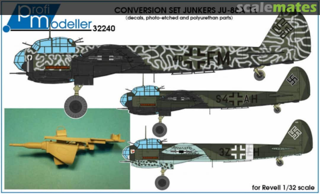 Boxart Junkers Ju-88A-14 decals, etched and resin parts 32240 Profimodeller